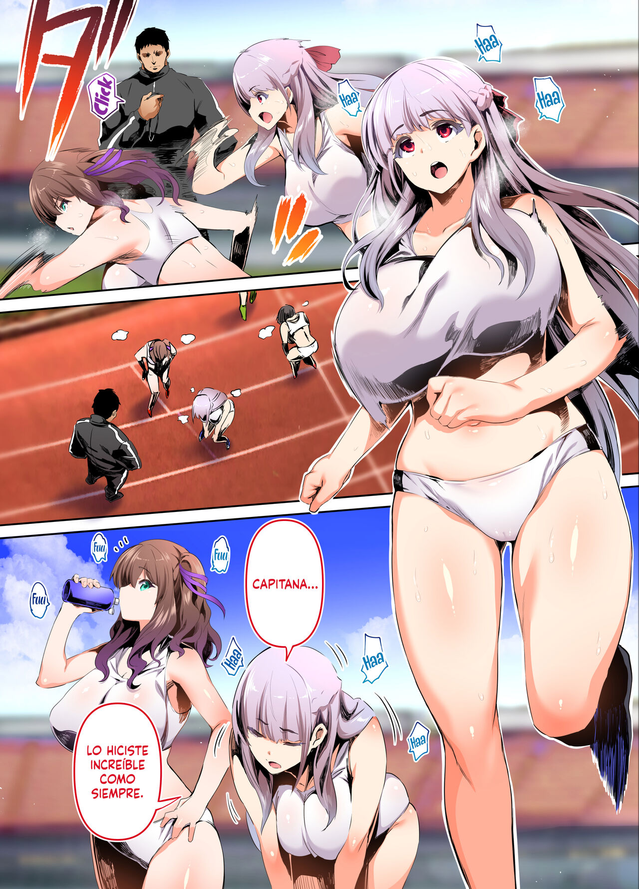 Rikujoubu Buchou to Fukubuchou wa Ore no Nama Onaho!!! | La Capitana y la Vice-Capitana del Club de Atletismo son mis Onaholes!!! "Edición Capitana Himari" page 5 full
