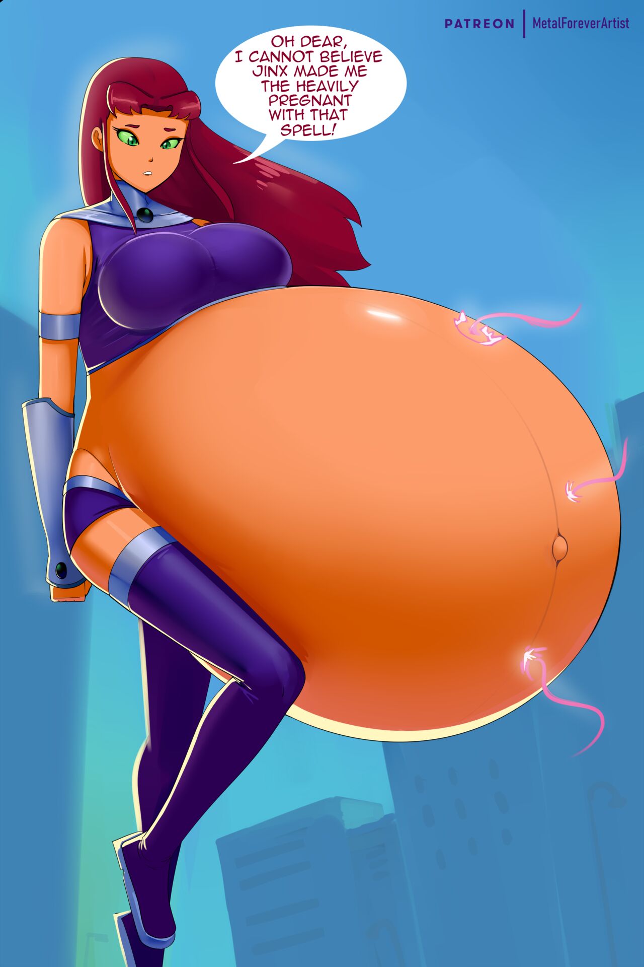 Voracious Starfire + Digestion, Stuffing &amp; Preg Alts page 5 full