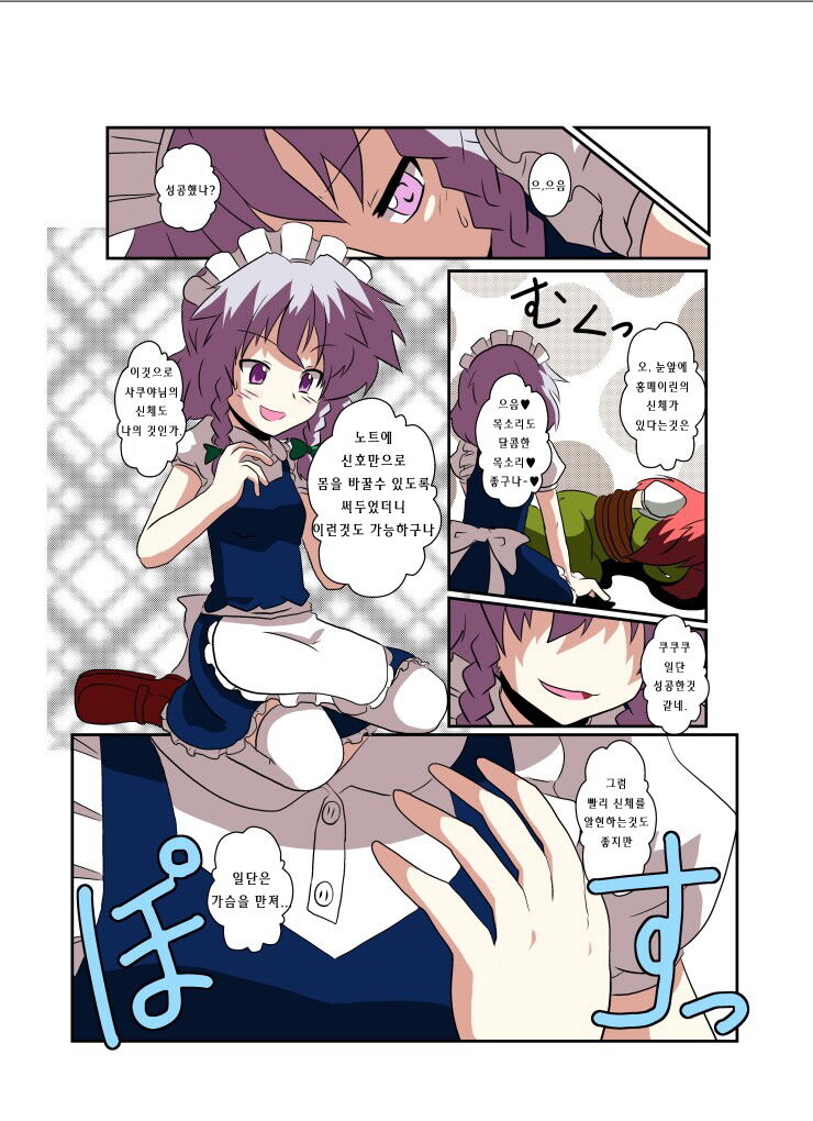 Touhou TS Monogatari ~Sakuya hen~ | 동방 TS 이야기 ~사쿠야편~ page 7 full