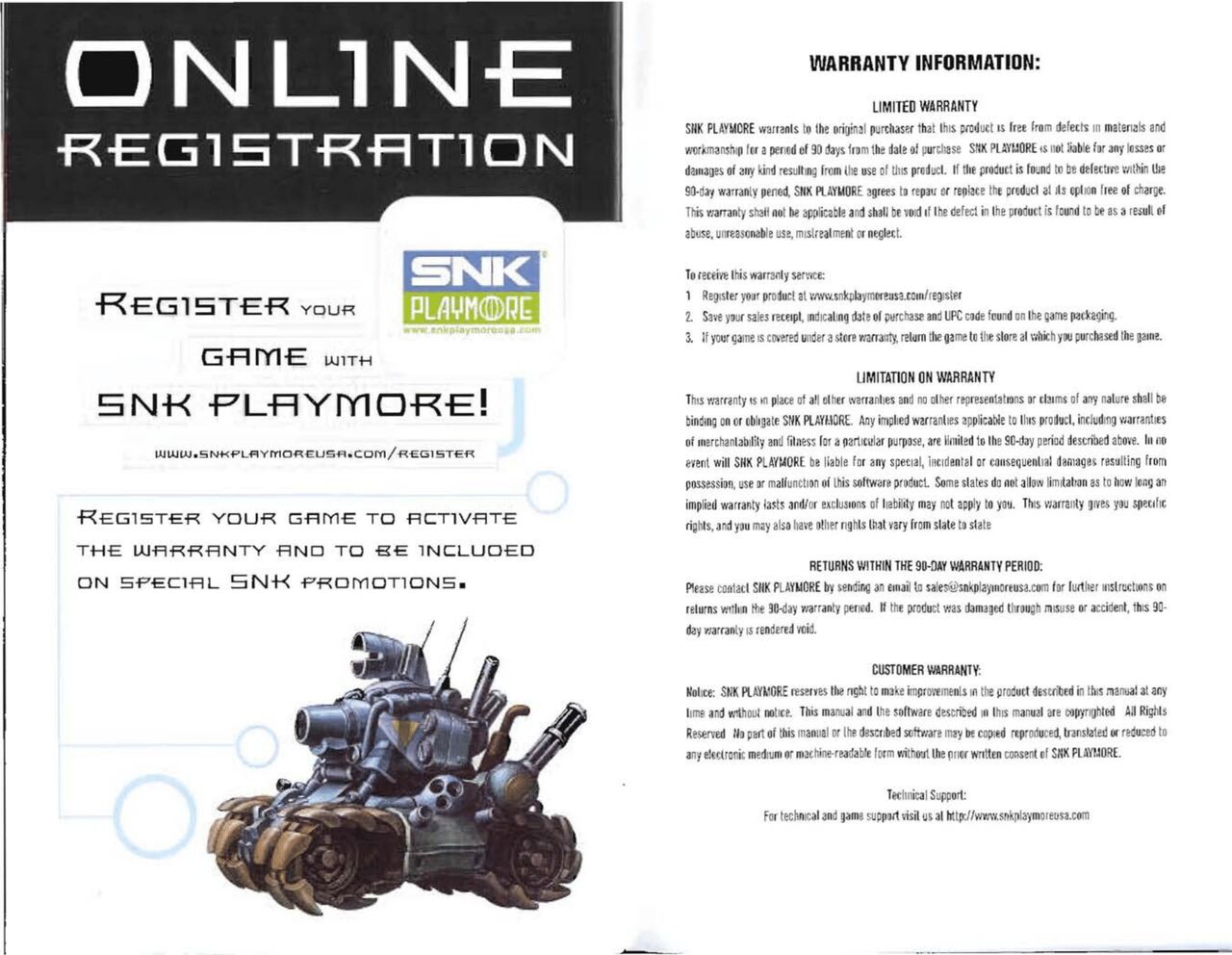 Metal Slug Manual page 10 full