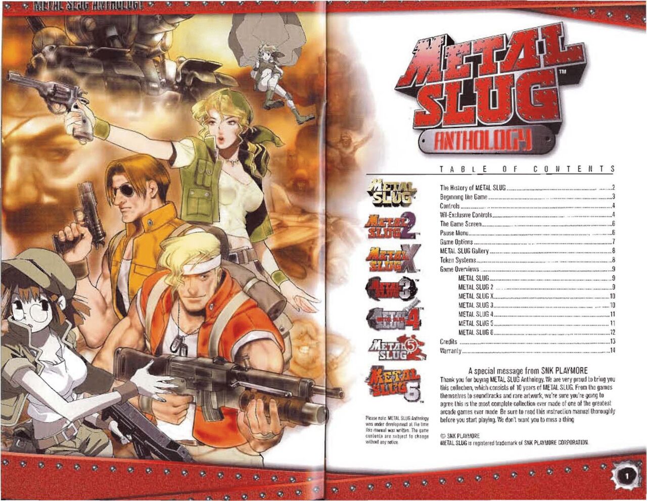 Metal Slug Manual page 3 full