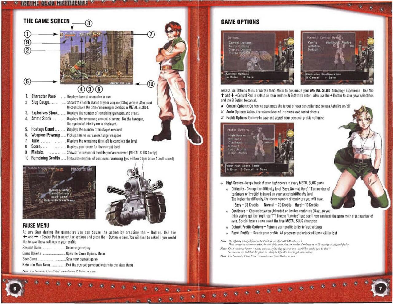 Metal Slug Manual page 6 full