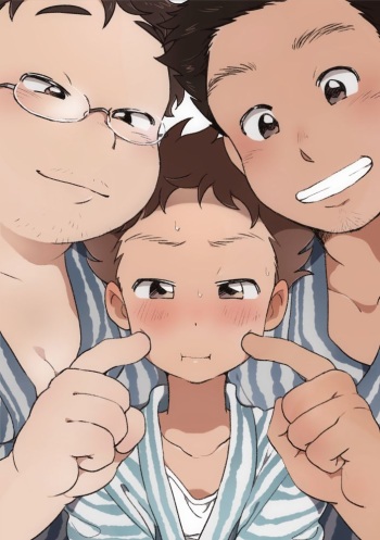 Kazoku to Kita Ryokan de Gay Couple to Deau Shota cover