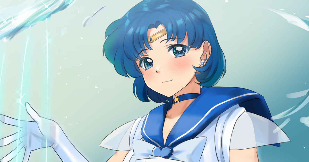-Tenchi Girl Warrior Sailor Moon --Sailor Mercury  Snow Correction Ver. page 1 full