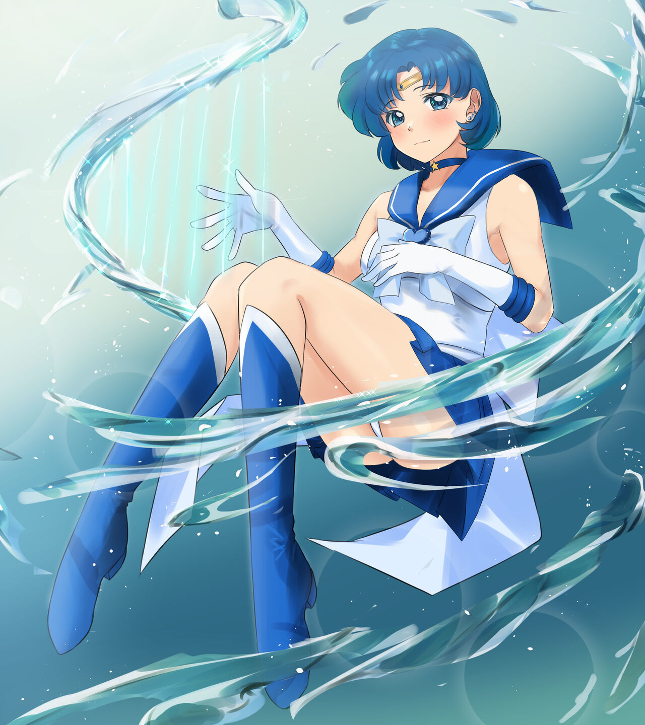 -Tenchi Girl Warrior Sailor Moon --Sailor Mercury  Snow Correction Ver. page 4 full