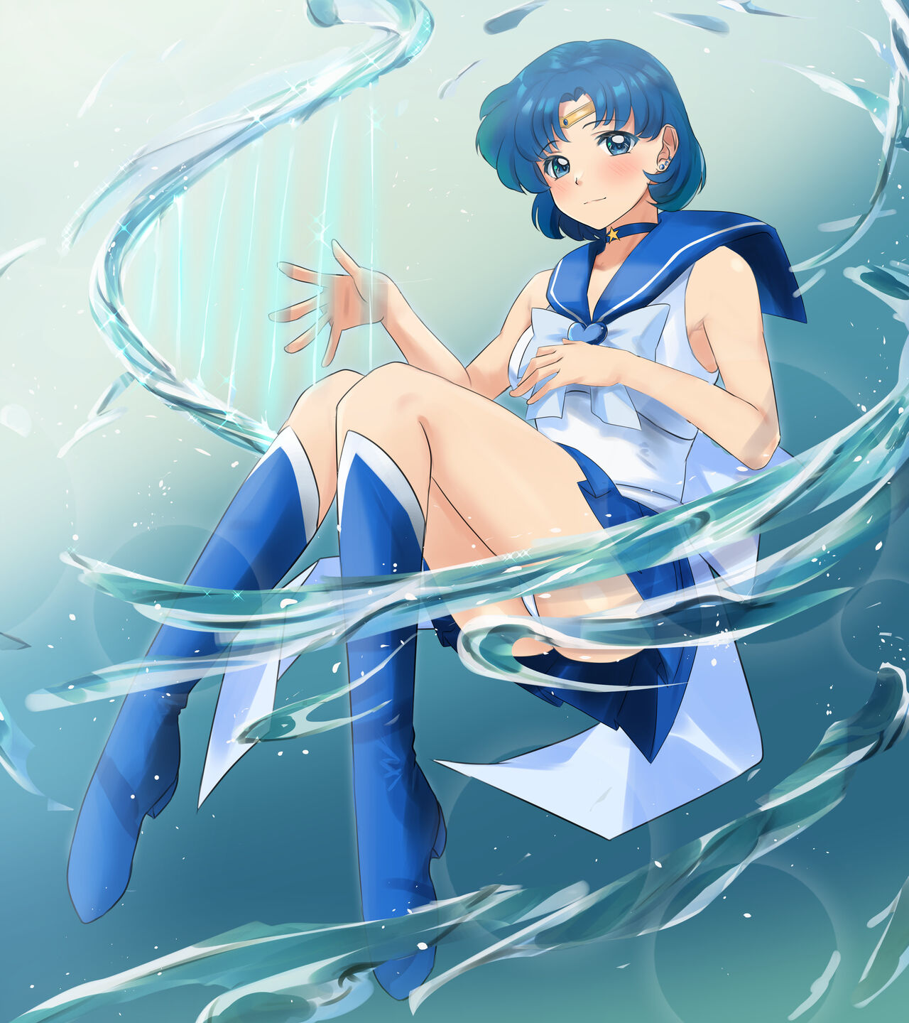 -Tenchi Girl Warrior Sailor Moon --Sailor Mercury  Snow Correction Ver. page 5 full