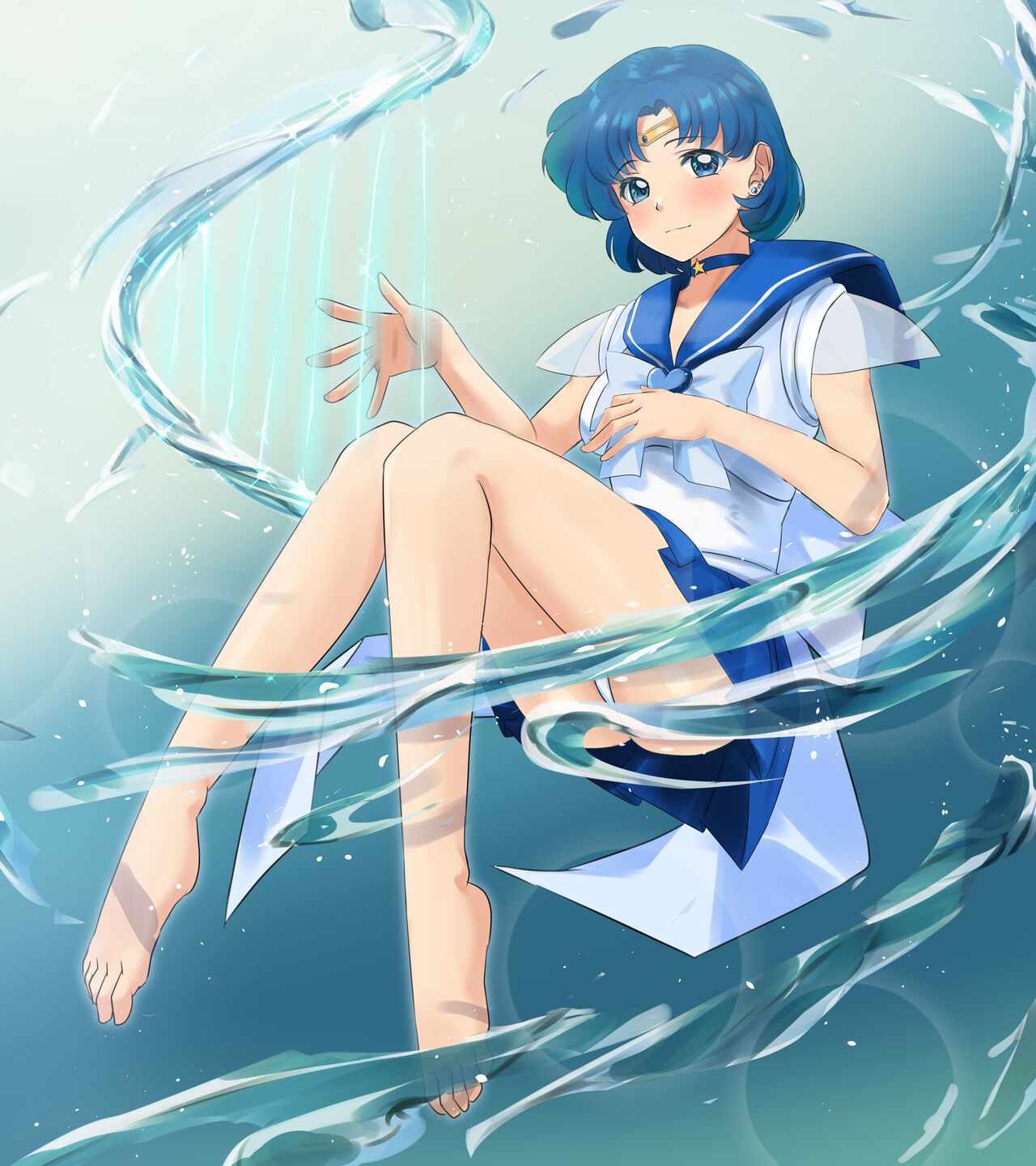 -Tenchi Girl Warrior Sailor Moon --Sailor Mercury  Snow Correction Ver. page 7 full