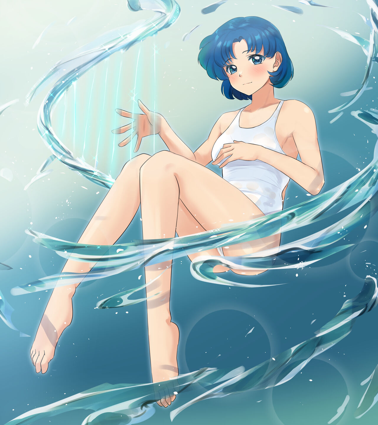 -Tenchi Girl Warrior Sailor Moon --Sailor Mercury  Snow Correction Ver. page 9 full