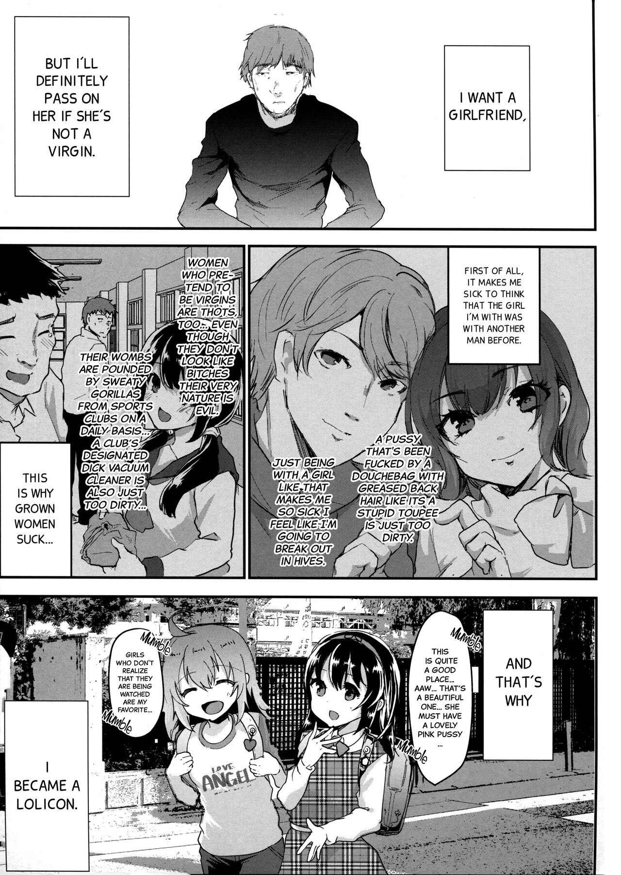 Gal JS Yui-chan to Shojo Chuu Raper | Gal JS Yui-chan and the Virgin-Only Rapist page 3 full