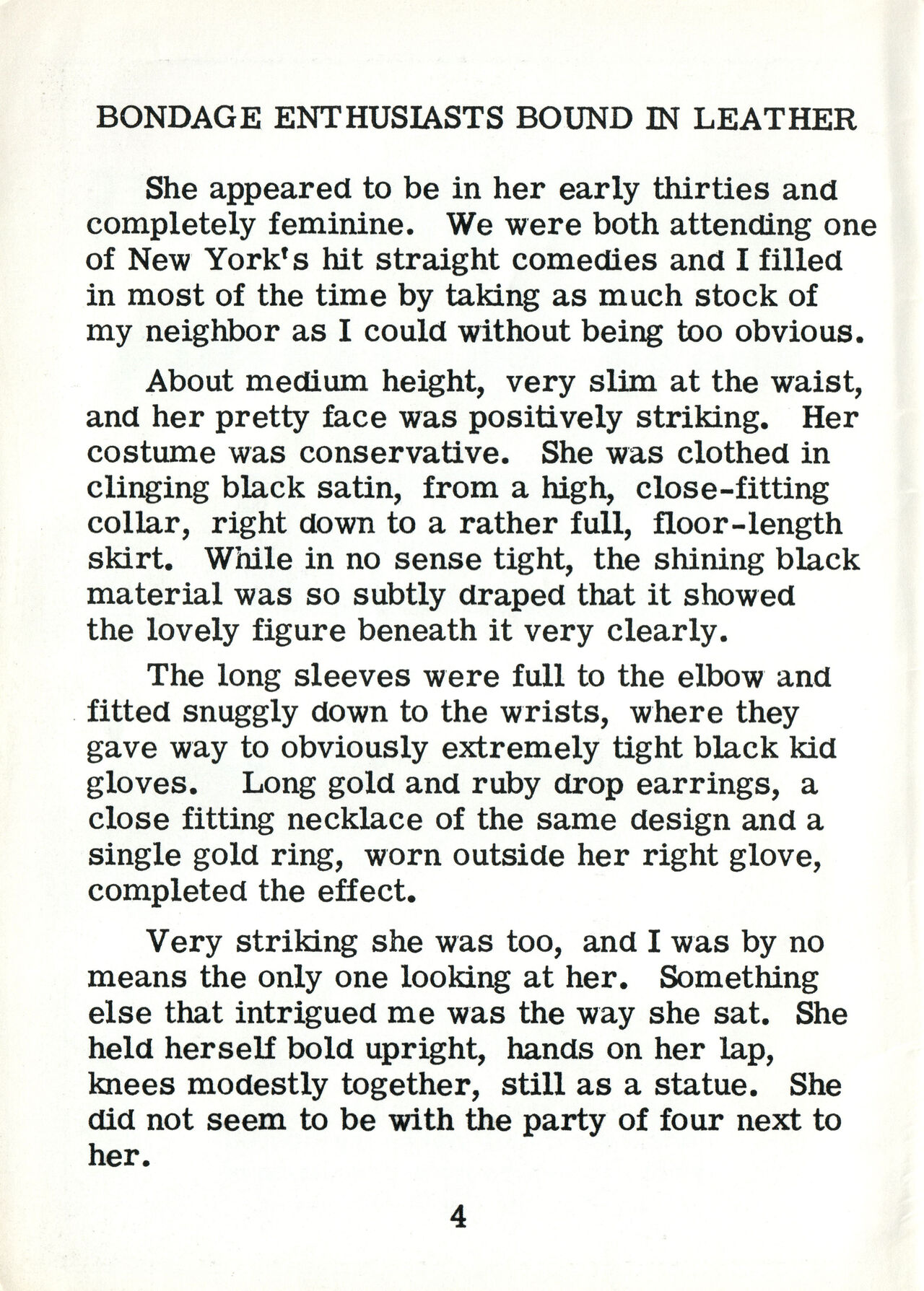 Bondage Enthusiasts Bound in Leather Volume 1 page 4 full