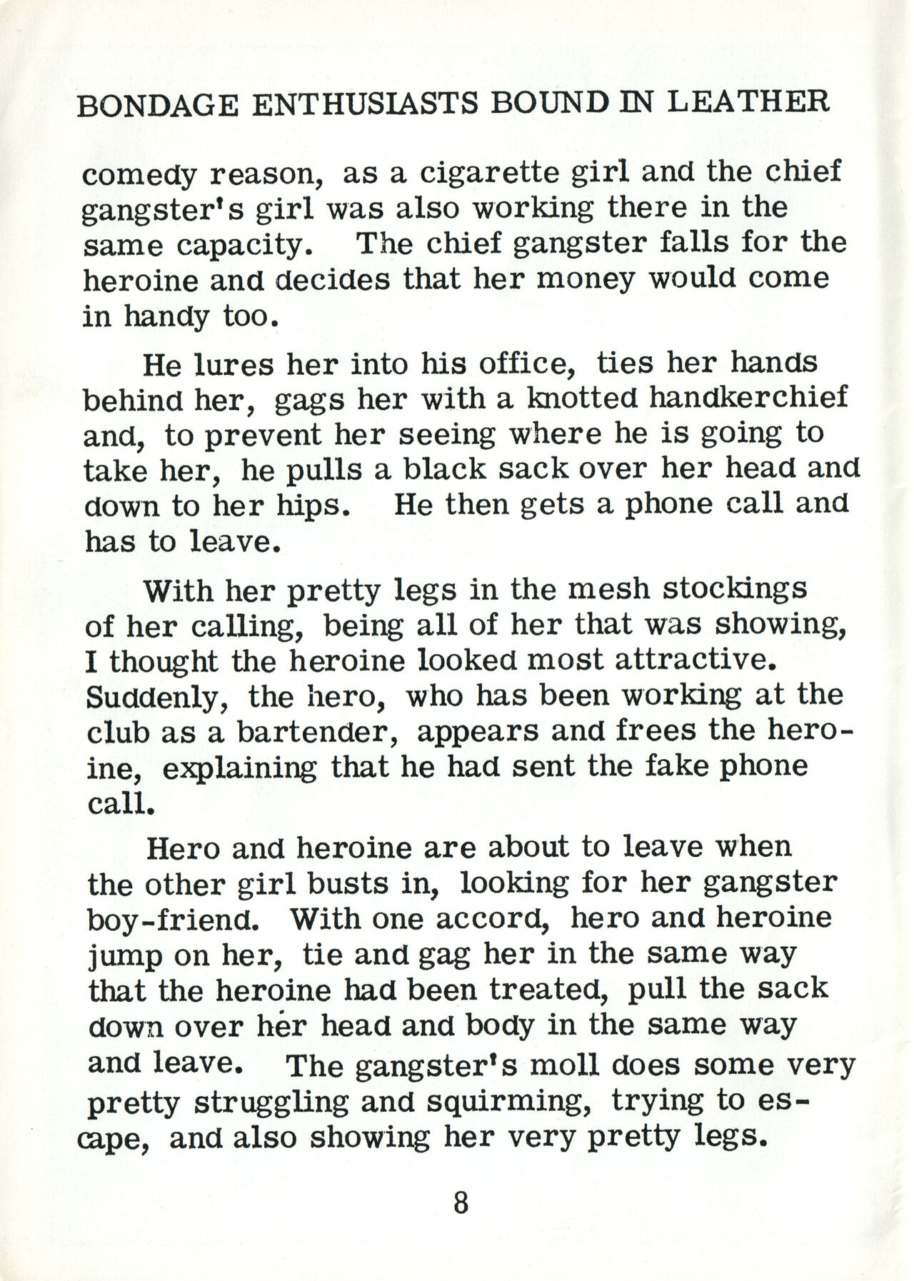 Bondage Enthusiasts Bound in Leather Volume 1 page 8 full