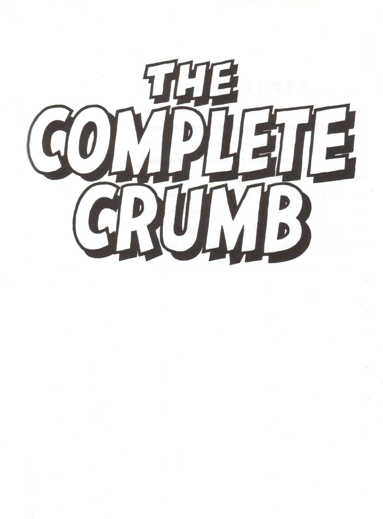 The Complete Crumb Comics #1 page 3 full