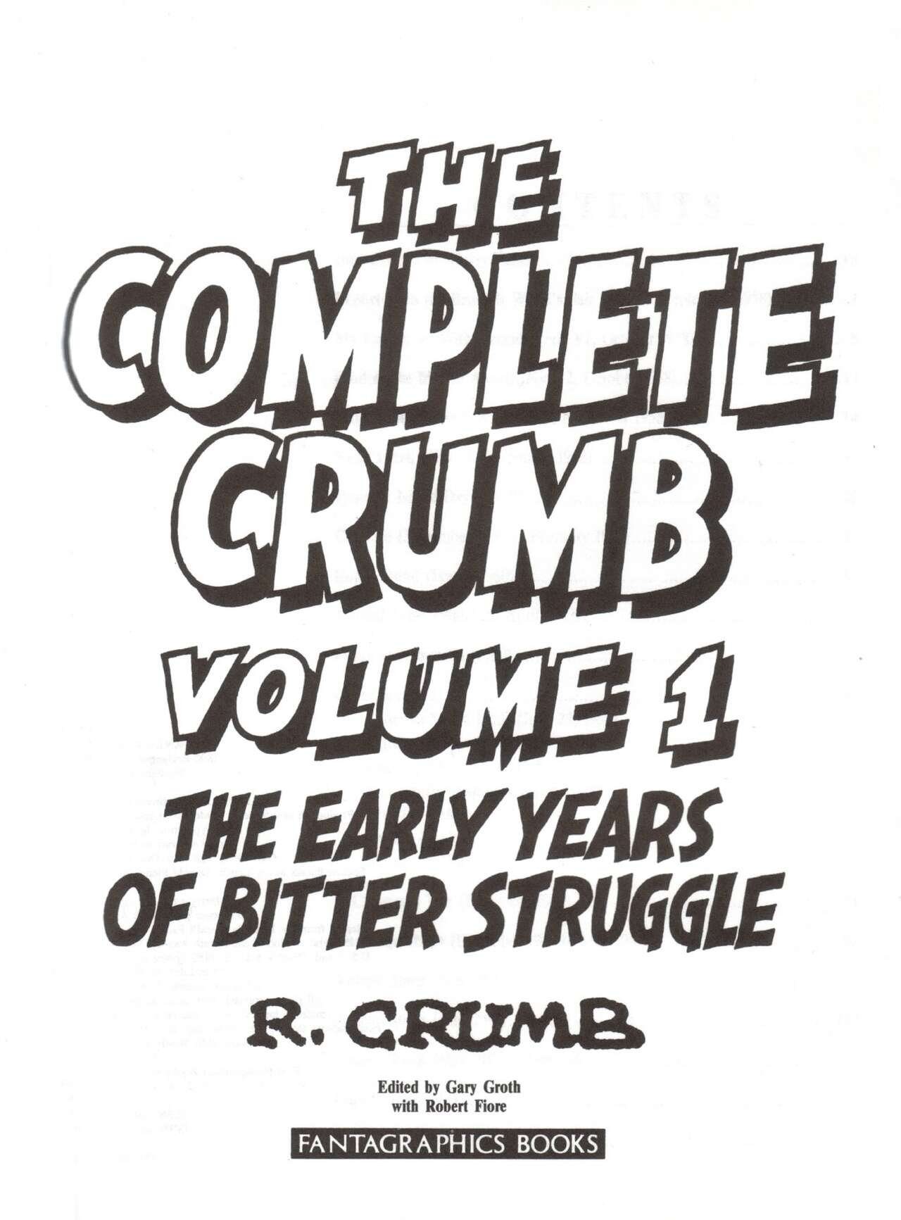 The Complete Crumb Comics #1 page 4 full