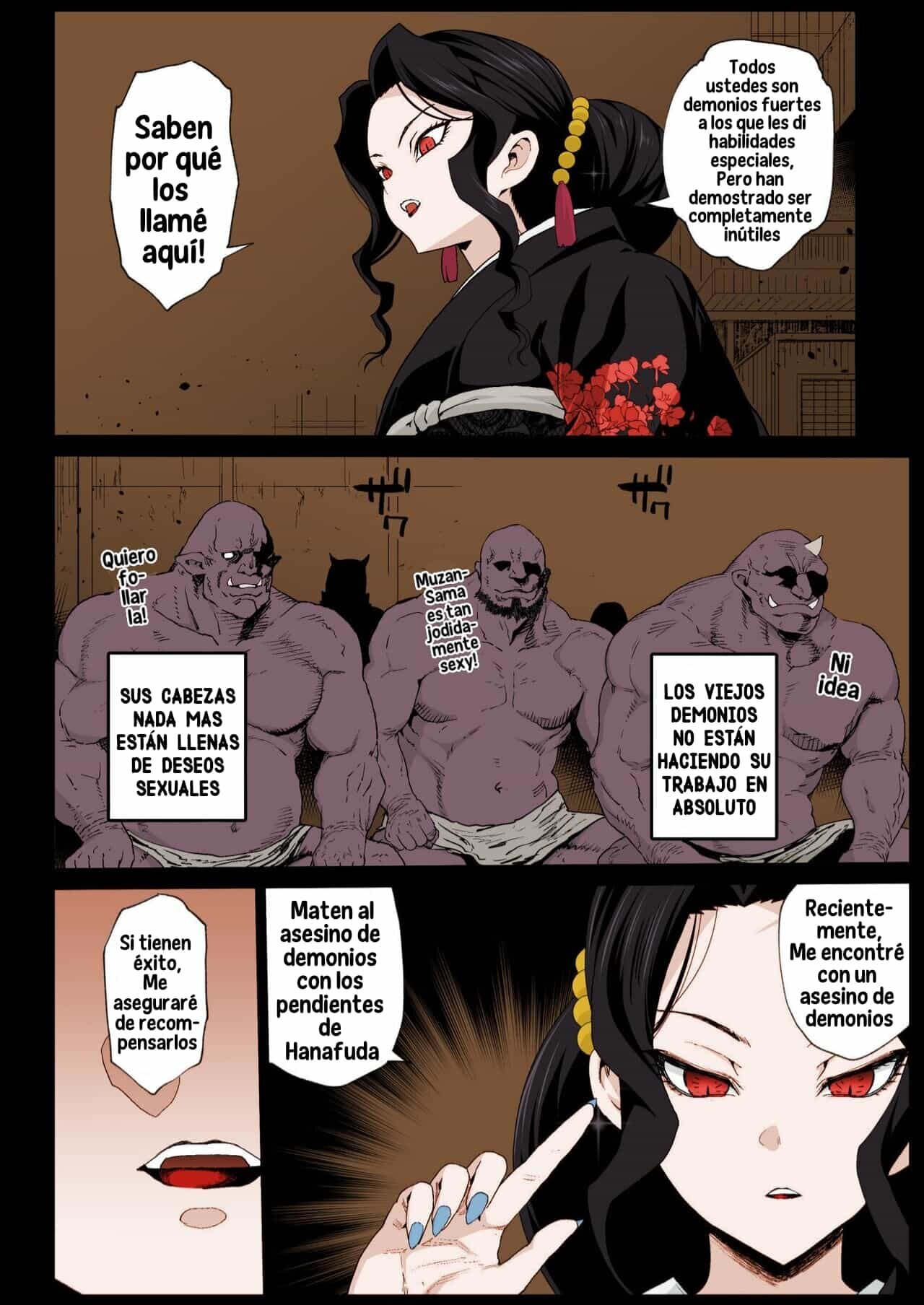 Mesu Ochi Jou Muzan-sama - RAPE OF DEMON SLAYER 4 | Making a Mess of Lady Muzan-sama - RAPE OF DEMON SLAYER 4 page 4 full