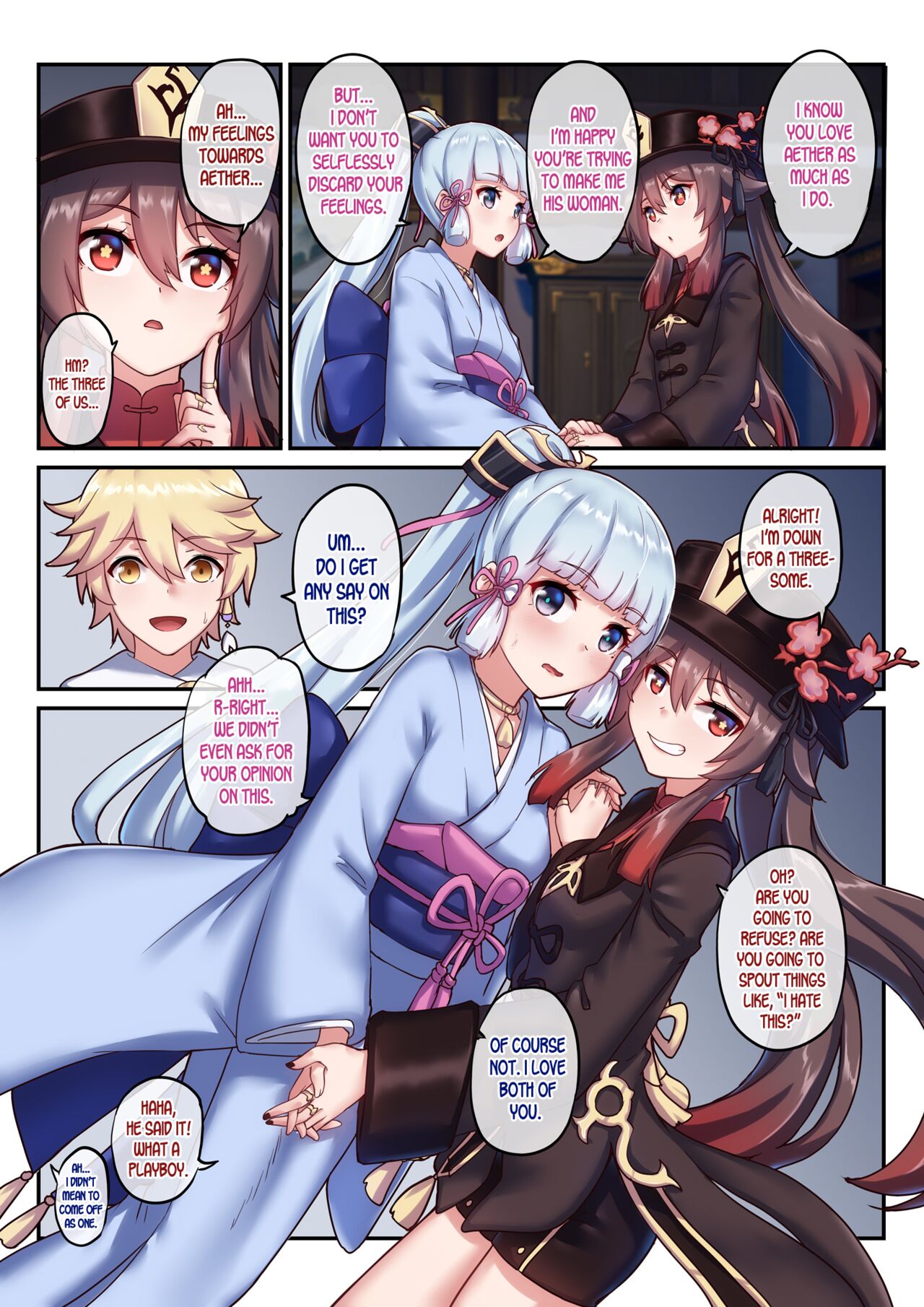 The Traveler's Wives Hu tao &amp; Kamisato Ayaka page 4 full