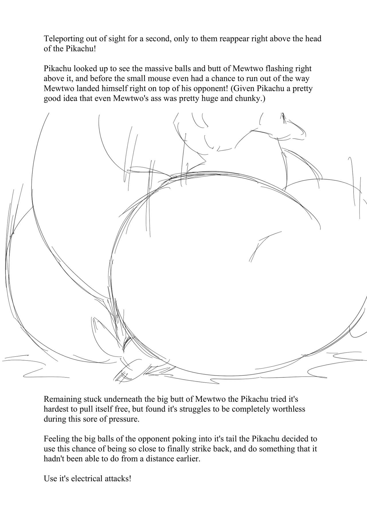 Mewtwo VS Pikachu! page 5 full