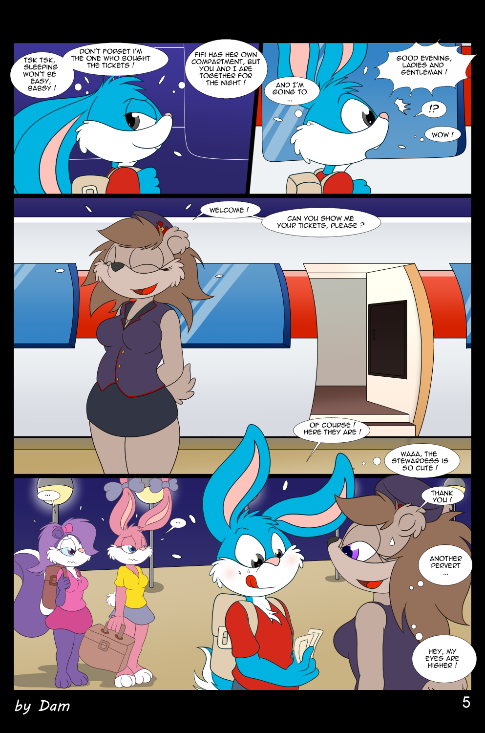 Toons on a train - english page 5 full