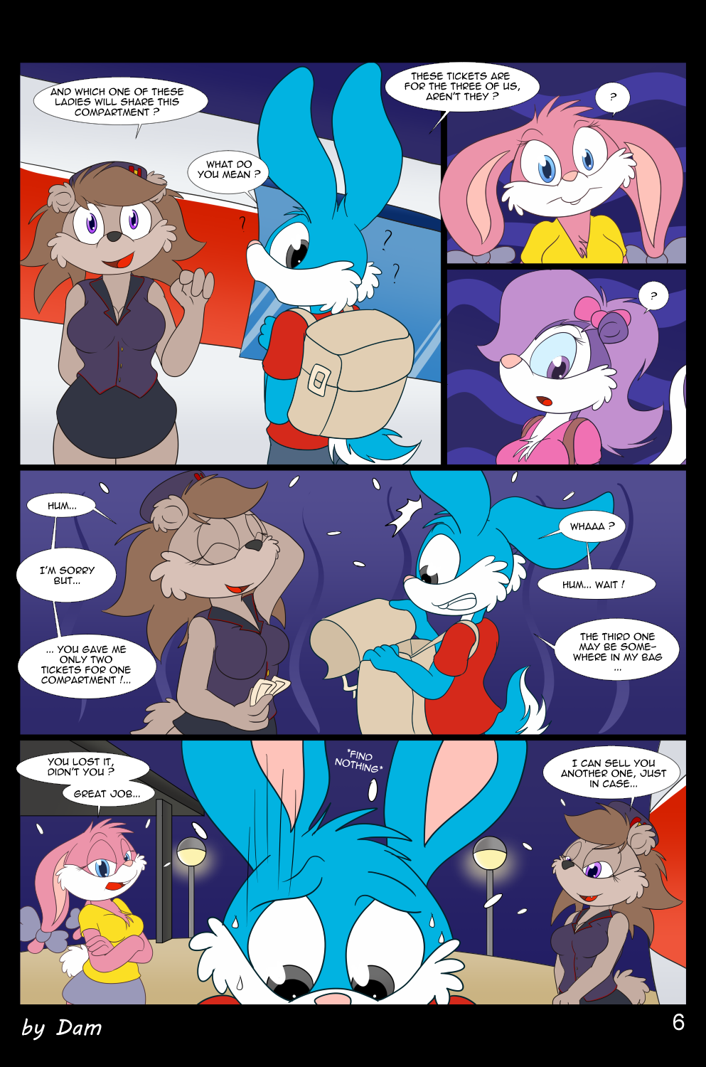 Toons on a train - english page 6 full