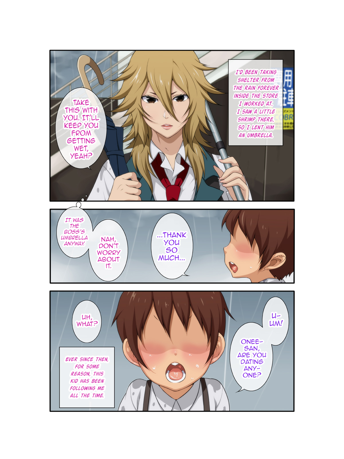 Akogare no Yankee Tenin no Onee-san wa Oppai Chinko deshita. ~ demo Daisuki Tsukiaitai! ~ page 2 full