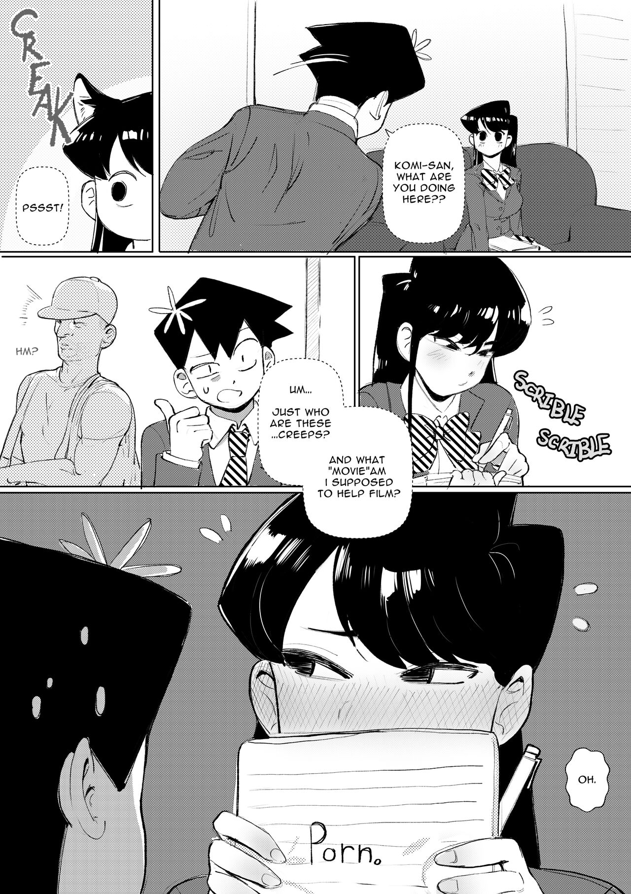 Komi-san makes a porno page 1 full