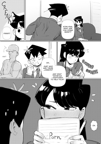 Komi-san makes a porno cover