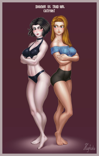 Doomer Girl VS Trad Girl Catfight! cover