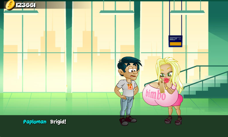 Hungry Girls Game: Brigid's Bubbly Bimbofication #2 page 6 full