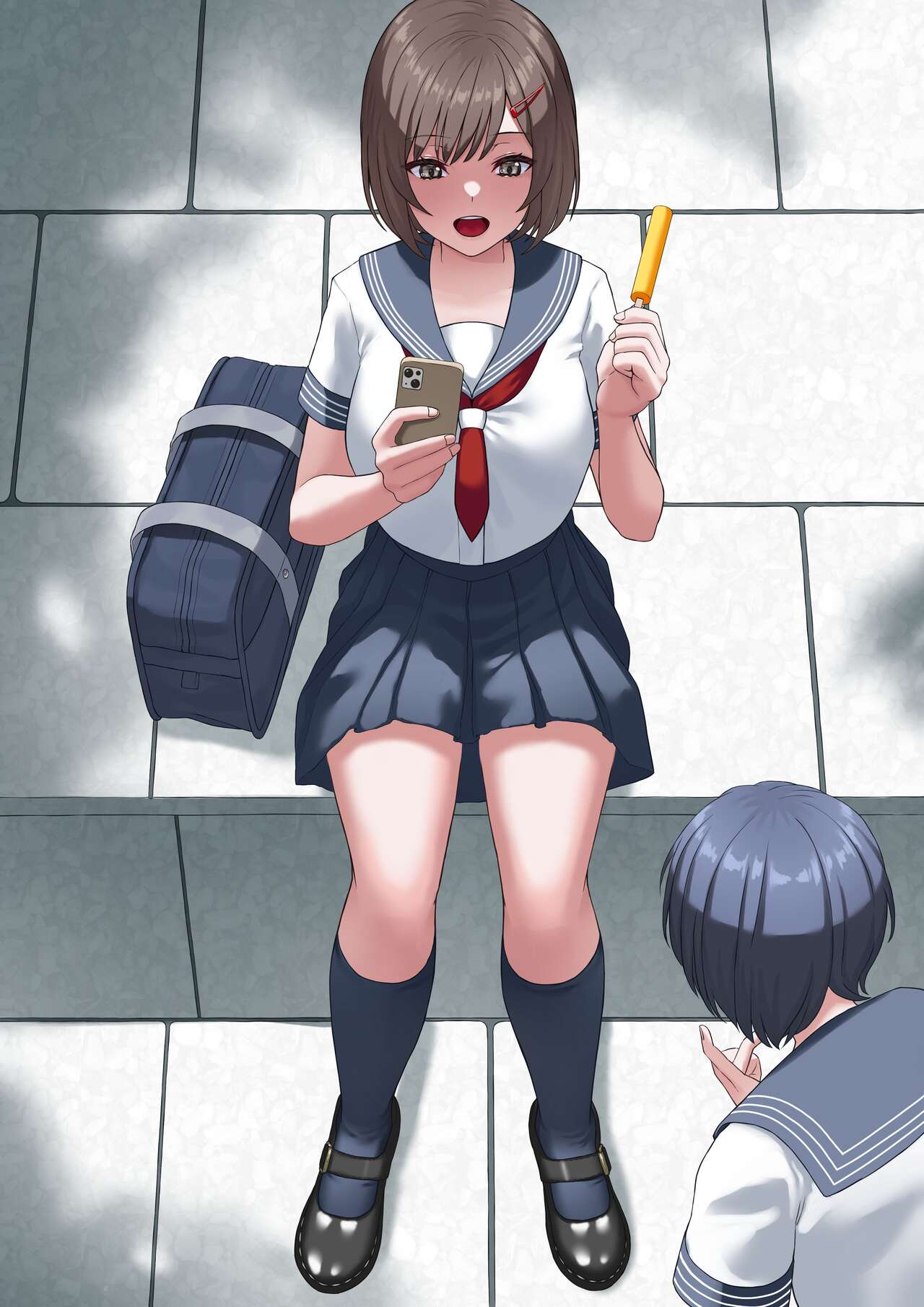 Girl gets pranked by a passing by time stopper page 1 full