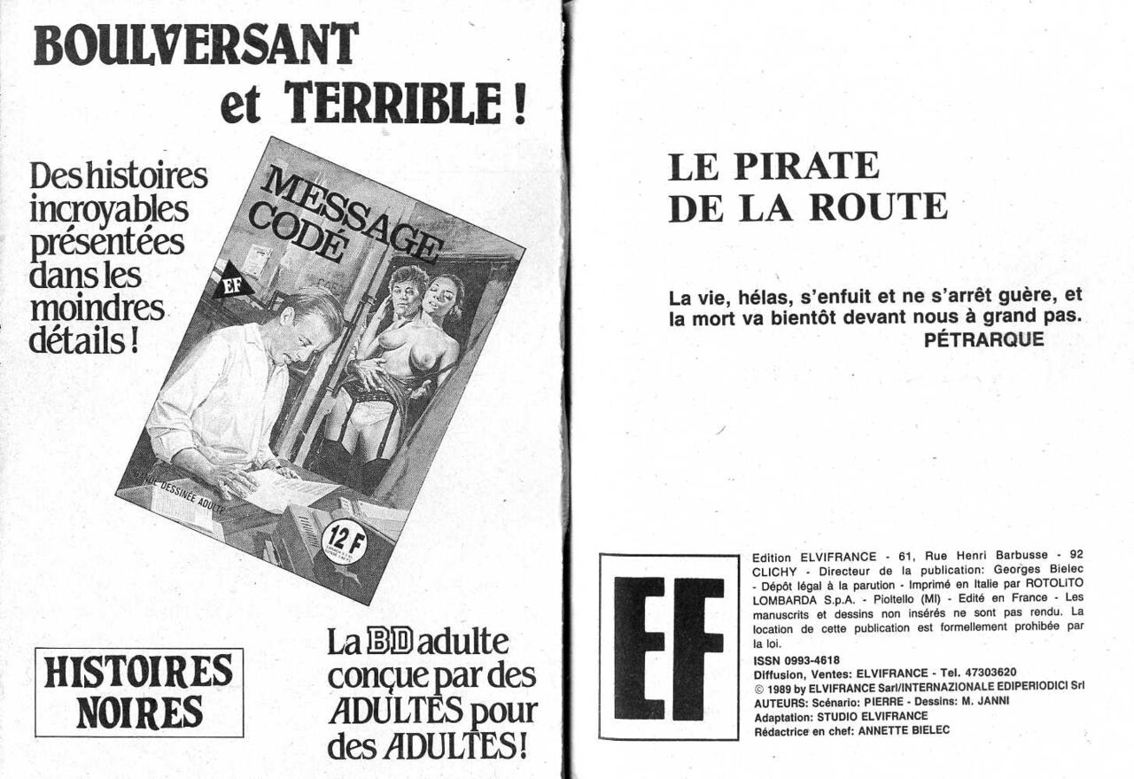 Elvifrance Série Grise 20 Le pirate de la route - Amour trahi page 2 full