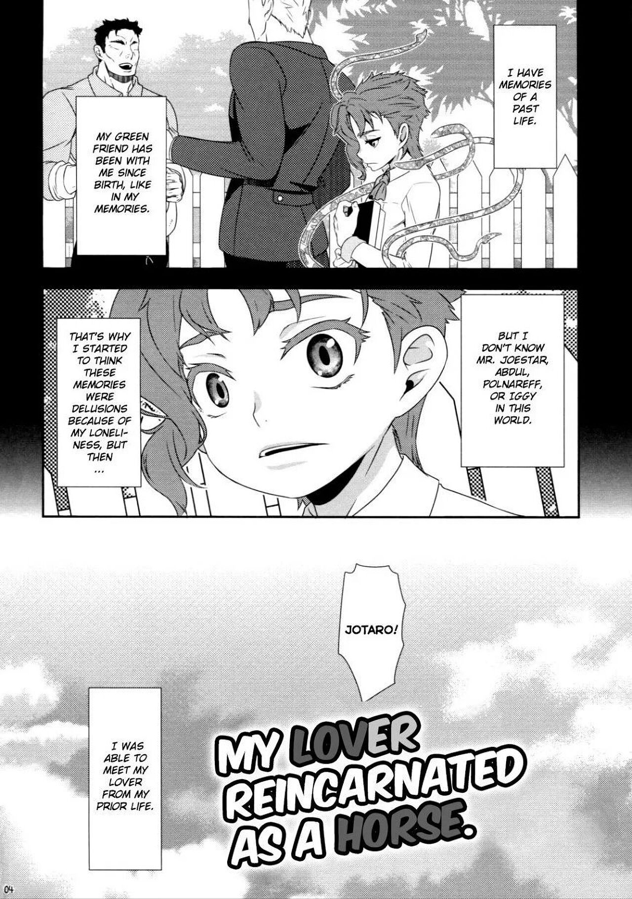 My Lover Reincarnated As A Horse – JoJo’s Bizarre Adventure dj page 3 full