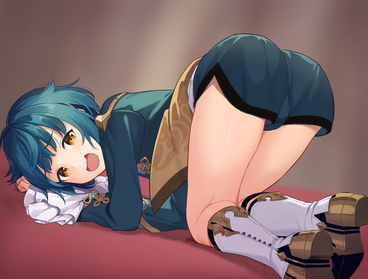 Xingqiu Butt Slapping Illustration Clothes + Naked Variation page 2 full