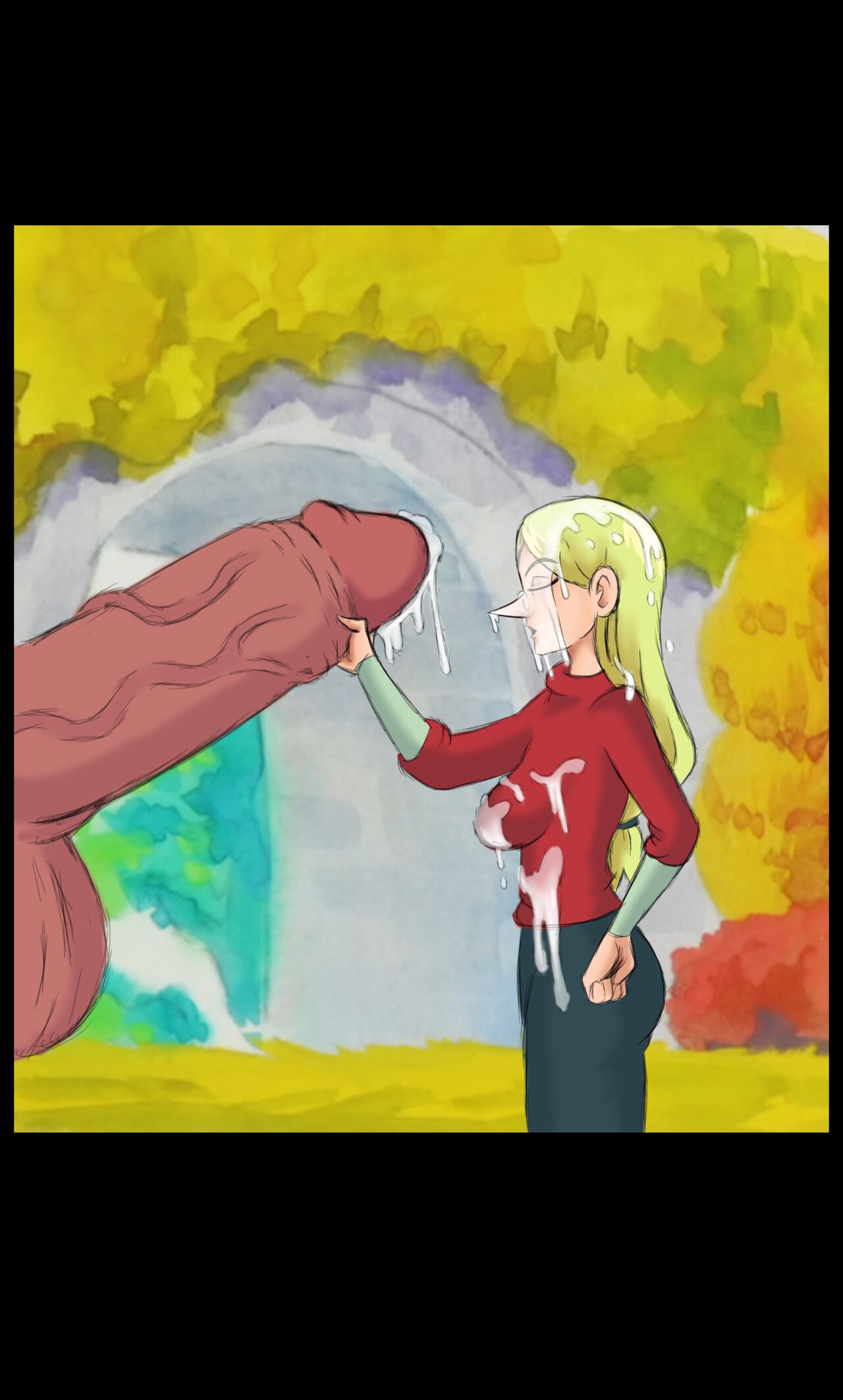 Queen Hilling gives King Bosse a Handjob page 5 full