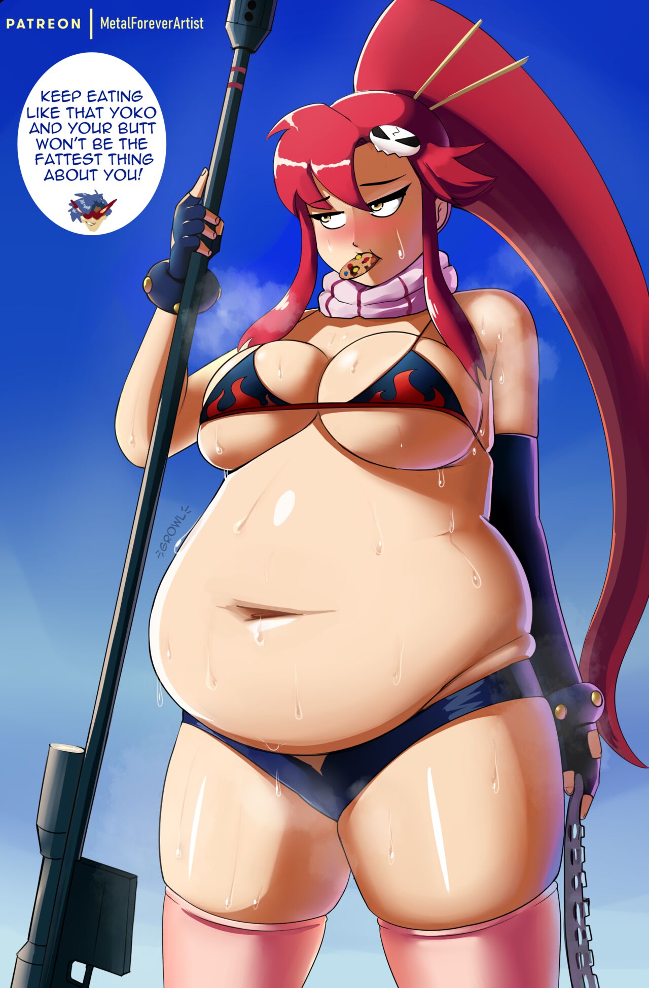 Plump Yoko + Fatter, Preg, Stuffed &amp; Sweaty Alts page 7 full