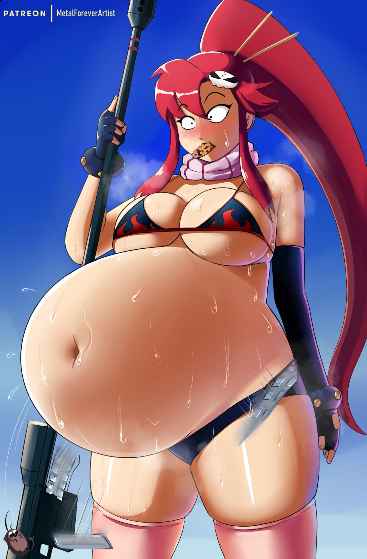 Plump Yoko + Fatter, Preg, Stuffed &amp; Sweaty Alts page 9 full