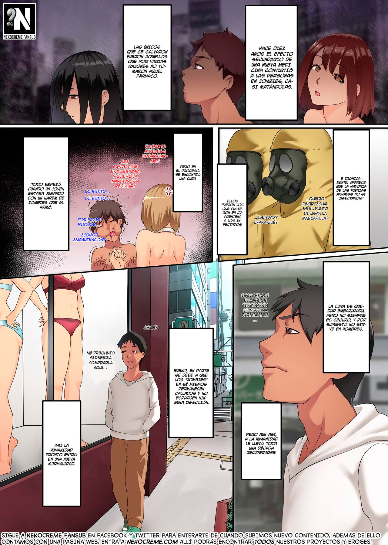 Zombie Harem!? Virus Kansen Shita Muteikou na Bijo-tachi to Haramase Harem | ¿¡Harem de zombies!? Mi Harem para Embarazar Hermosas Mujeres Infectadas con un Virus page 2 full