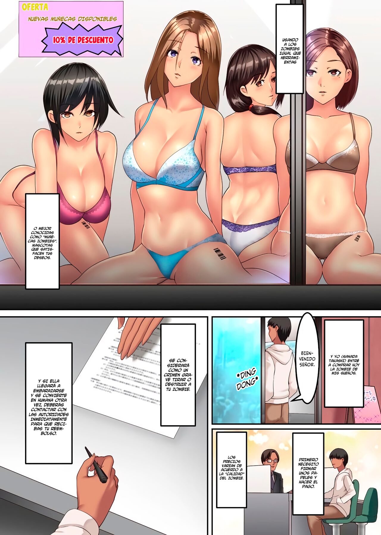 Zombie Harem!? Virus Kansen Shita Muteikou na Bijo-tachi to Haramase Harem | ¿¡Harem de zombies!? Mi Harem para Embarazar Hermosas Mujeres Infectadas con un Virus page 3 full
