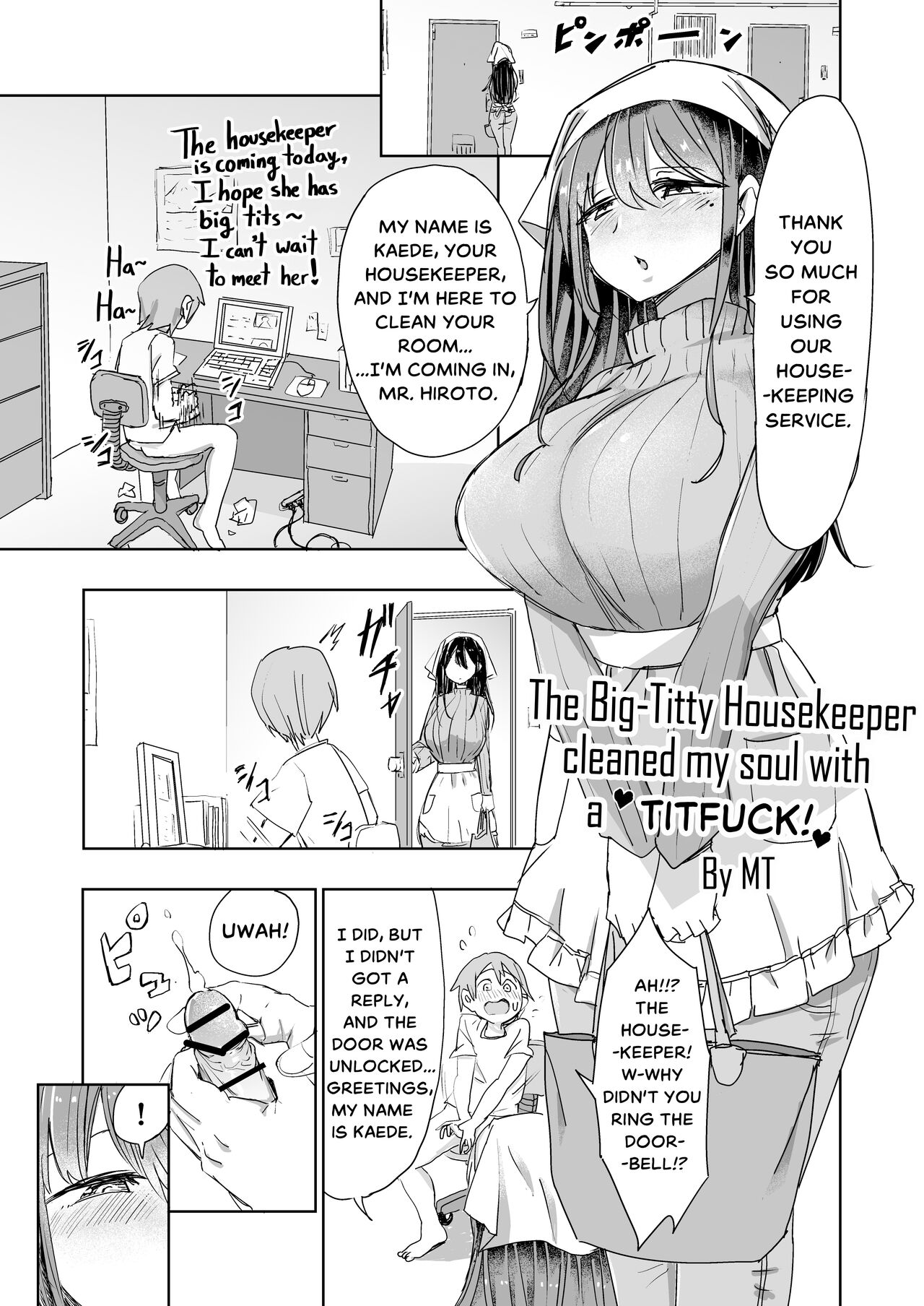 The Big-Titty Housekeeper Cleaned my Soul with a Titfuck! . page 1 full