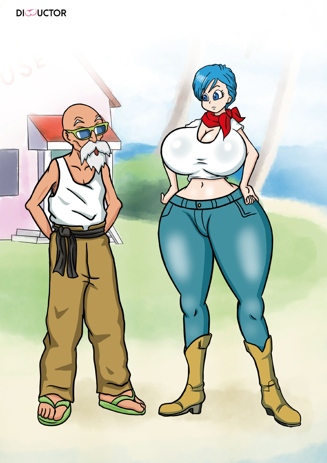 Bulma and Master Roshi page 1 full