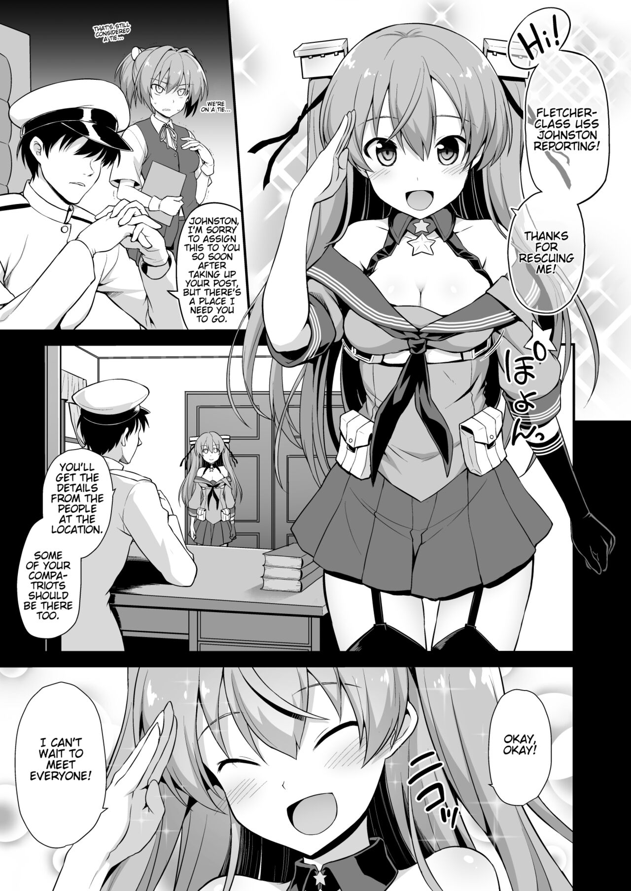 Kanmusu Chakunin Johnston &amp; Gambier Bay Kyousei Taikan Meirei page 2 full