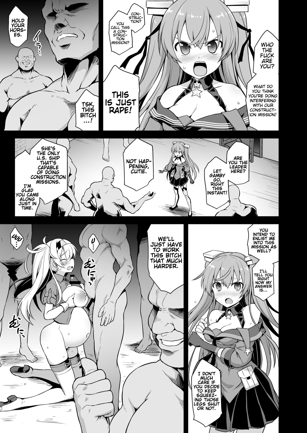 Kanmusu Chakunin Johnston &amp; Gambier Bay Kyousei Taikan Meirei page 6 full
