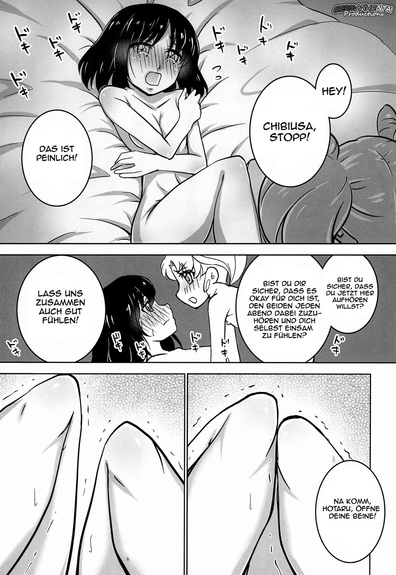 Hotaru to Chibiusa no Hajimete no Naisho | Chibiusas und Hotarus erstes Mal page 5 full
