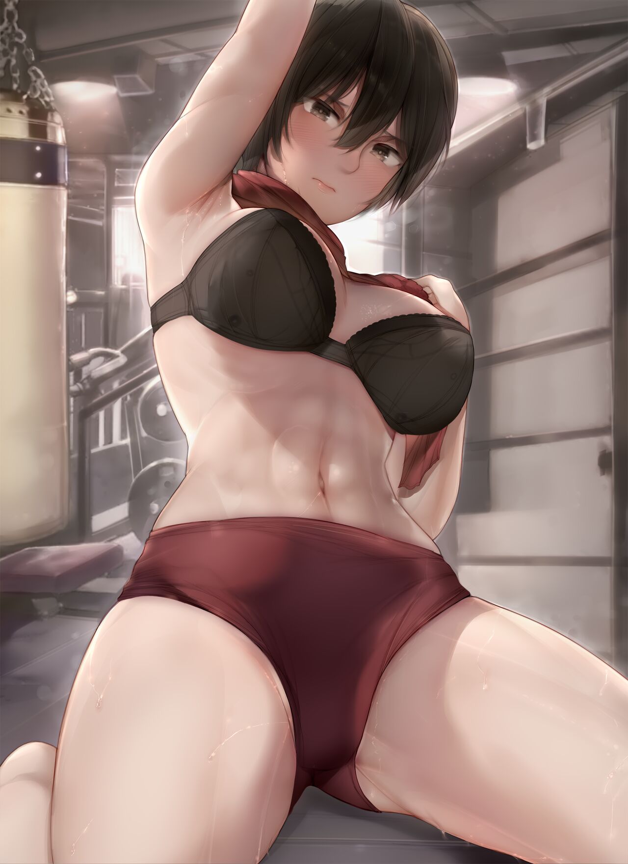 Mikasa after workout ? トレーニング後のミカサ page 1 full
