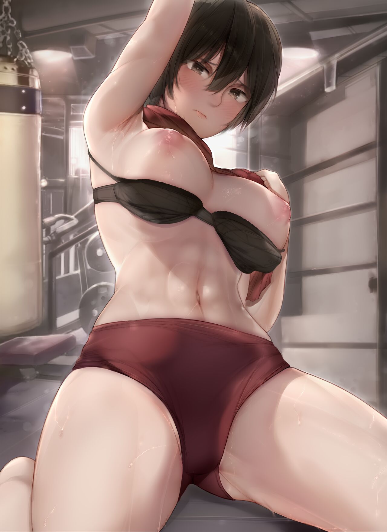 Mikasa after workout ? トレーニング後のミカサ page 2 full
