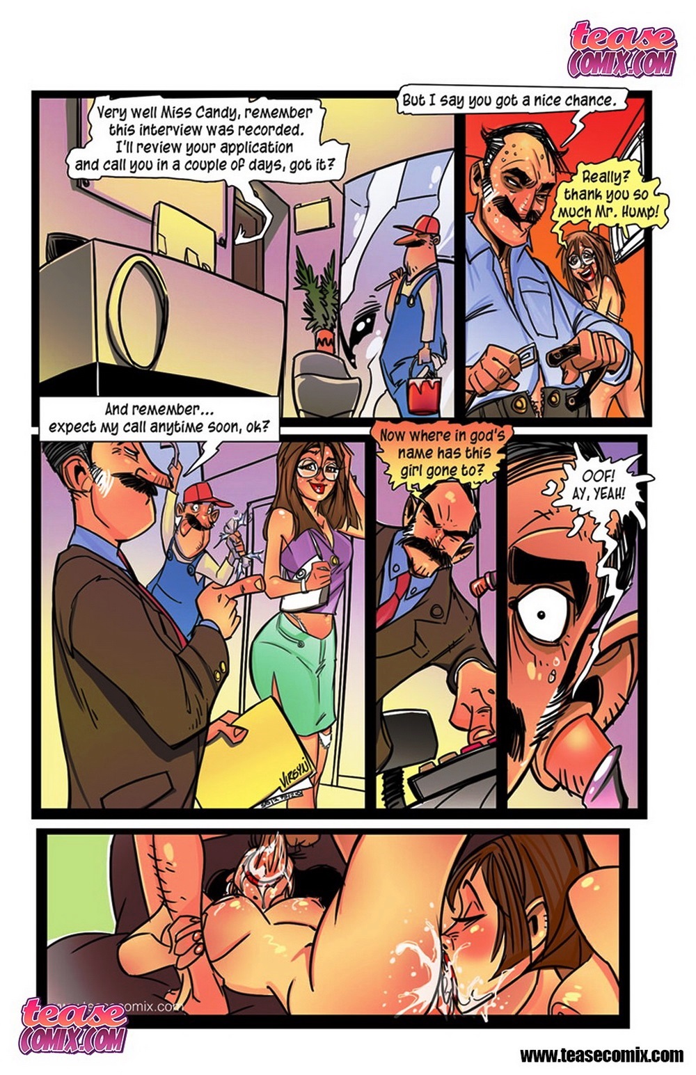 Tease Comix - Jenny Needs A Job page 10 full