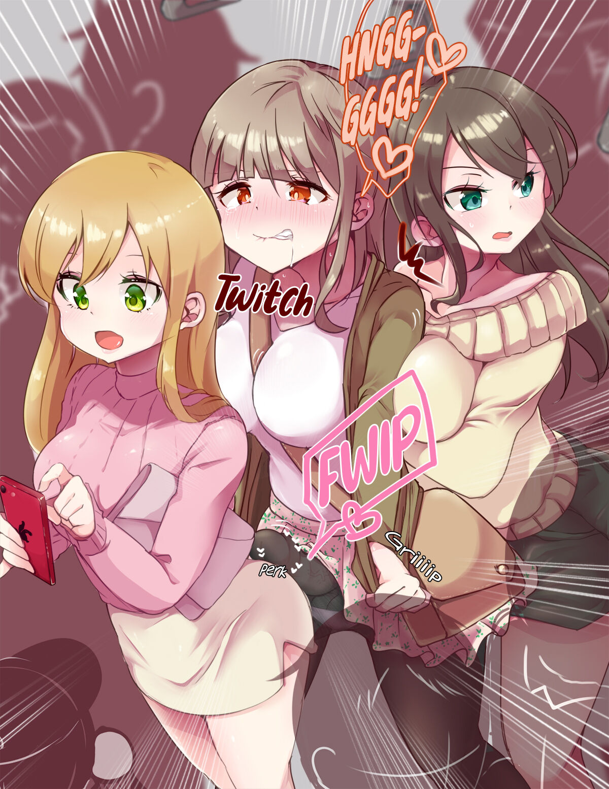 Accidental Buttjob in a Crowded Train with Futanari-chan page 4 full