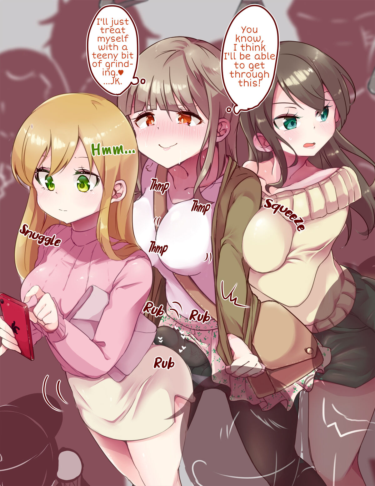 Accidental Buttjob in a Crowded Train with Futanari-chan page 6 full
