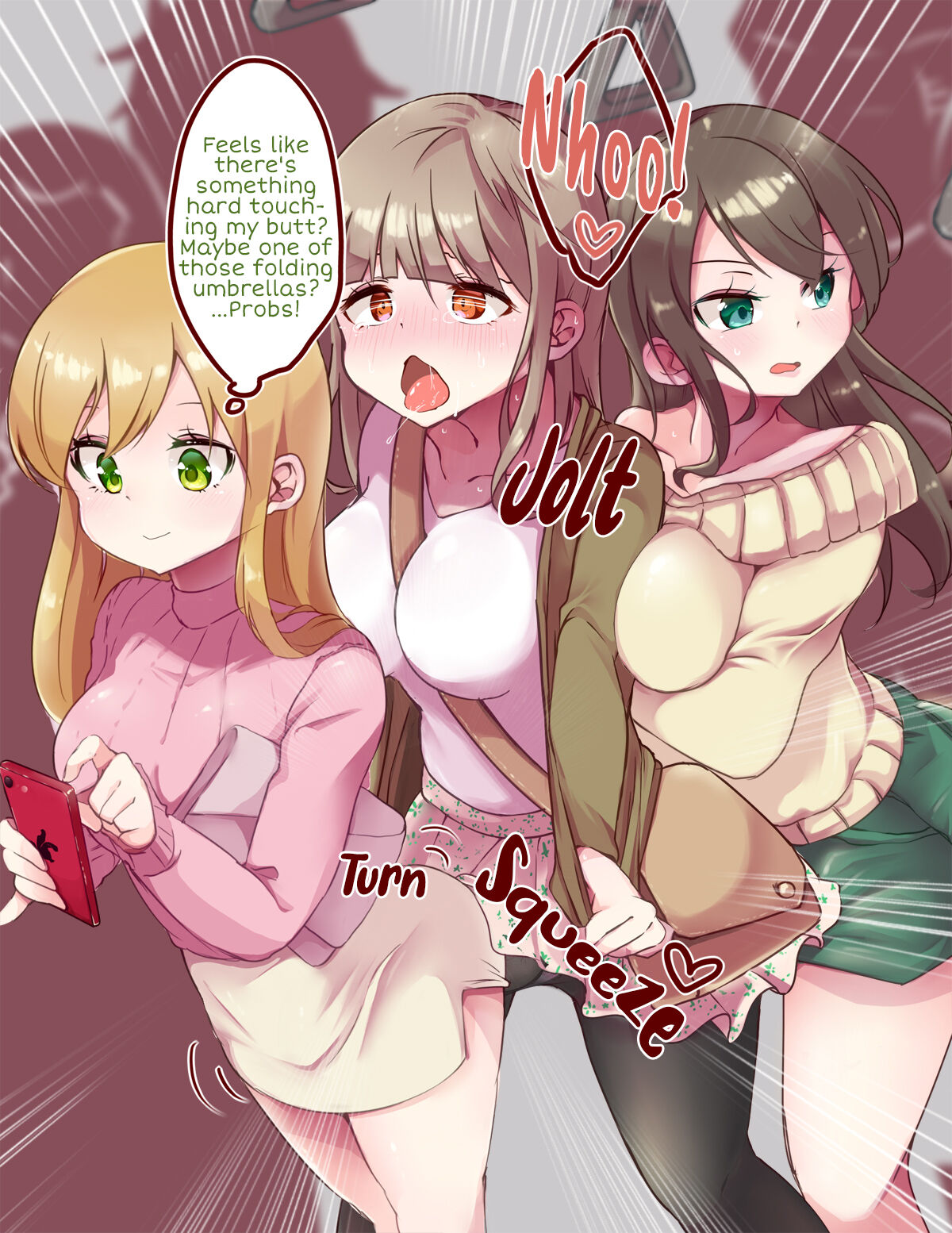 Accidental Buttjob in a Crowded Train with Futanari-chan page 7 full