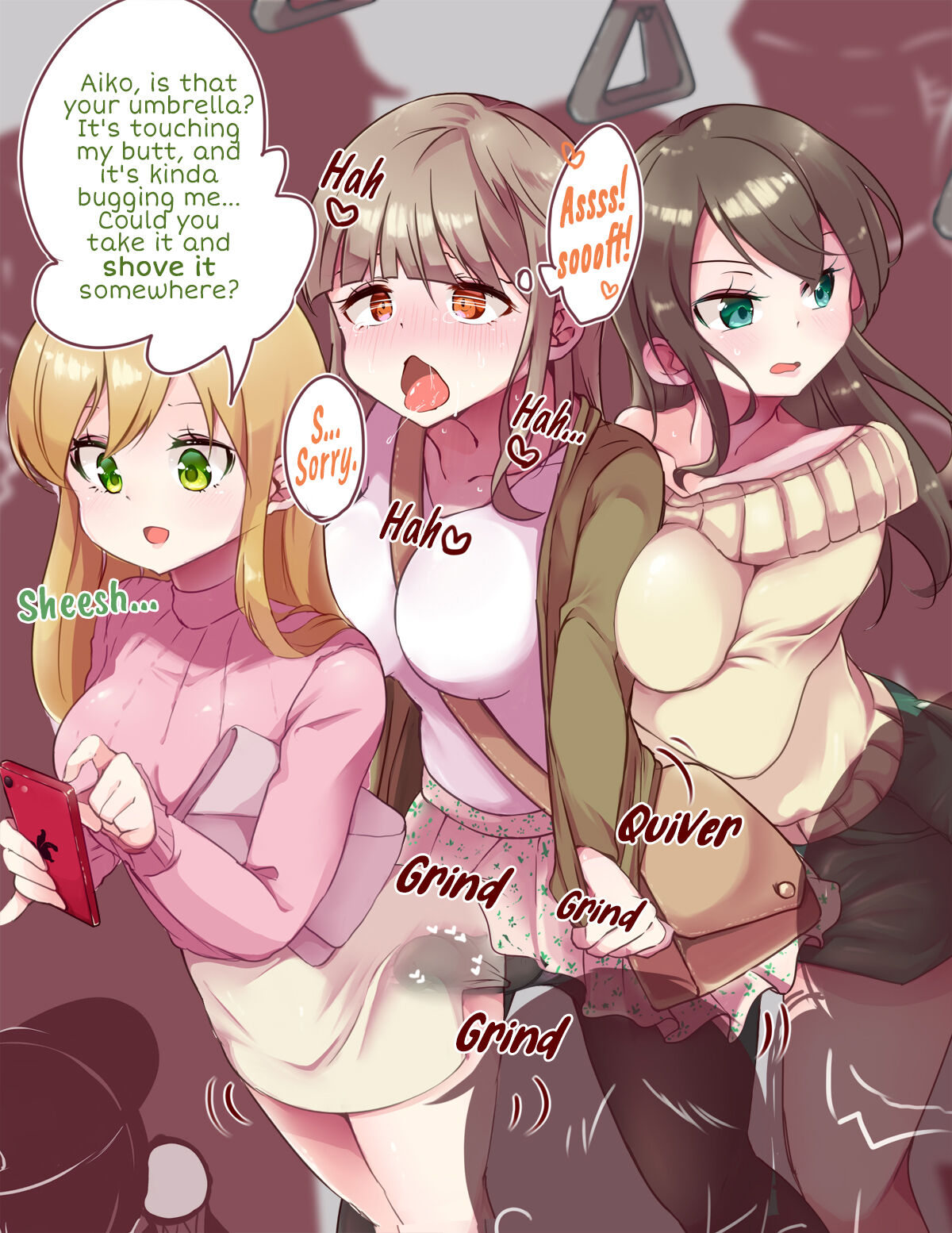 Accidental Buttjob in a Crowded Train with Futanari-chan page 8 full