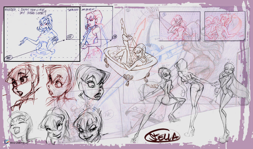 Winx Club concept art page 3 full