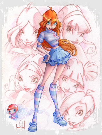 Winx Club concept art cover